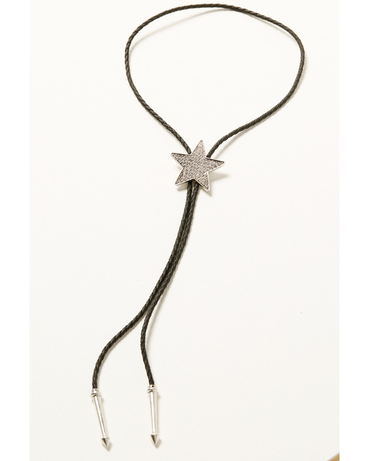 Image #2 - Shyanne Women's Star Rhinestone Bolo Tie, Silver, hi-res