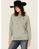 Image #2 - Ariat Women's Boot Barn Exclusive Leopard Print Logo Hoodie, Green, hi-res