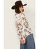 Image #4 - Rock & Roll Denim Women's Horse Satin Long Sleeve Snap Western Shirt , Natural, hi-res