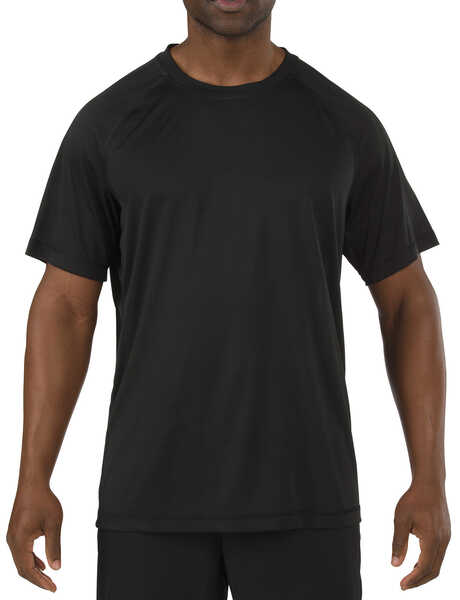 Image #1 - 5.11 Tactical Men's Utility PT Short Sleeve Shirt, Black, hi-res
