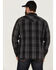 Image #4 - Ariat Men's Harrold Plaid Long Sleeve Snap Western Flannel Shirt, Black, hi-res