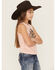 Image #3 - Shyanne Girls' Horseshoe Graphic Bow Tank Top, Pink, hi-res