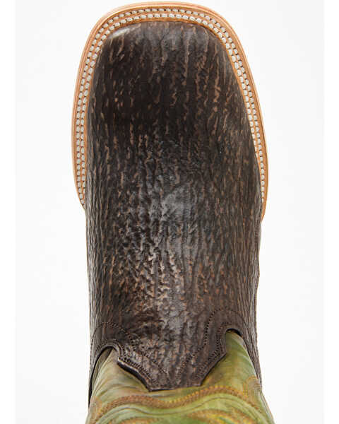 Image #6 - Cody James Men's Exotic Shark Western Boots - Broad Square Toe , Green, hi-res