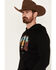 Image #2 - Rock & Roll Denim Men's Scenic Graphic Hooded Sweatshirt , Black, hi-res