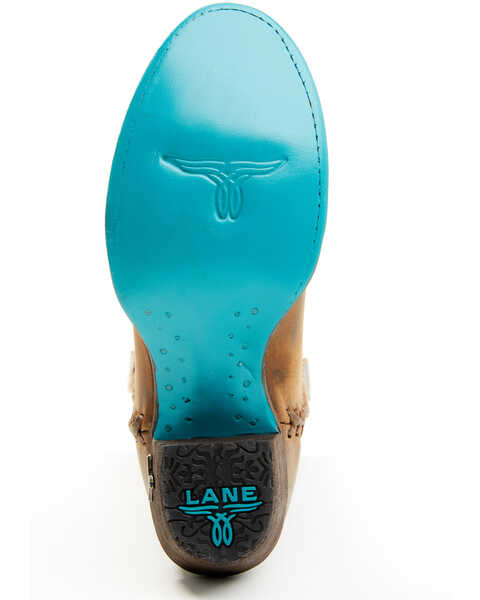 Image #7 - Lane Women's Plain Jane Western Boots - Round Toe , Brown, hi-res