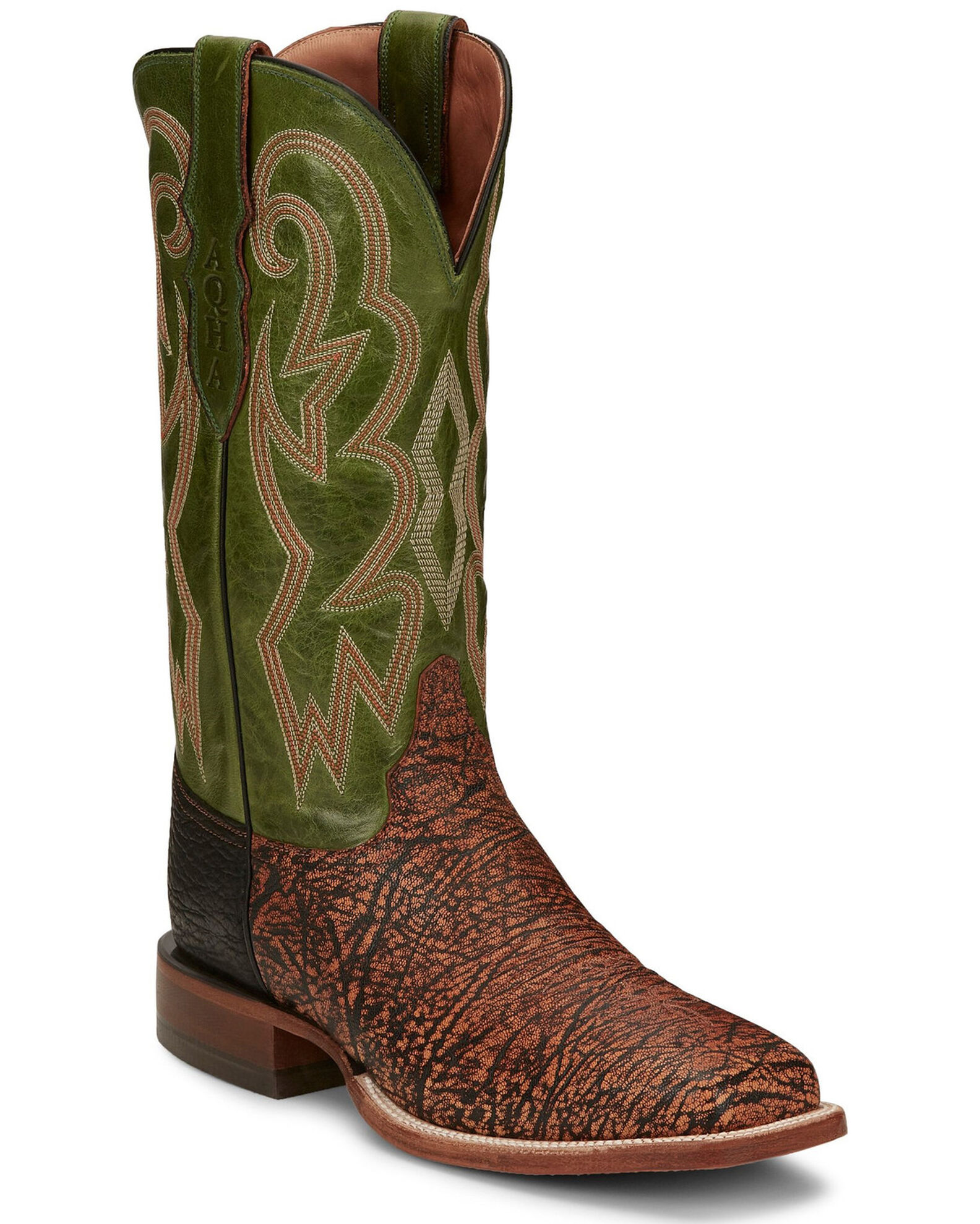 Justin Men s Mingus Benedictine Western Boots Square Toe Sheplers