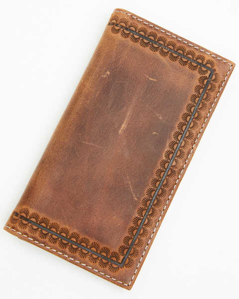 Cody James Men's Tooled Leather Rodeo Wallet , Brown, hi-res