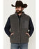 Image #2 - Brothers and Sons Men's Reversible Sherpa Down Vest, Black, hi-res