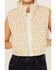 Image #3 - 26 International Women's Floral Print Puffer Vest, Cream, hi-res