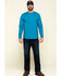 Image #6 - Hawx Men's Teal Sleeve Logo Long Sleeve Work T-Shirt - Tall, Teal, hi-res