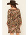 Image #4 - Wrangler Women's Floral Horseshoe Long Sleeve Mini Dress, Green, hi-res