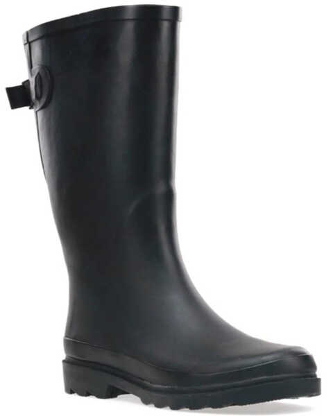 Western Chief Women's Solid Vari-Fit Rain Boots - Round Toe, Black, hi-res