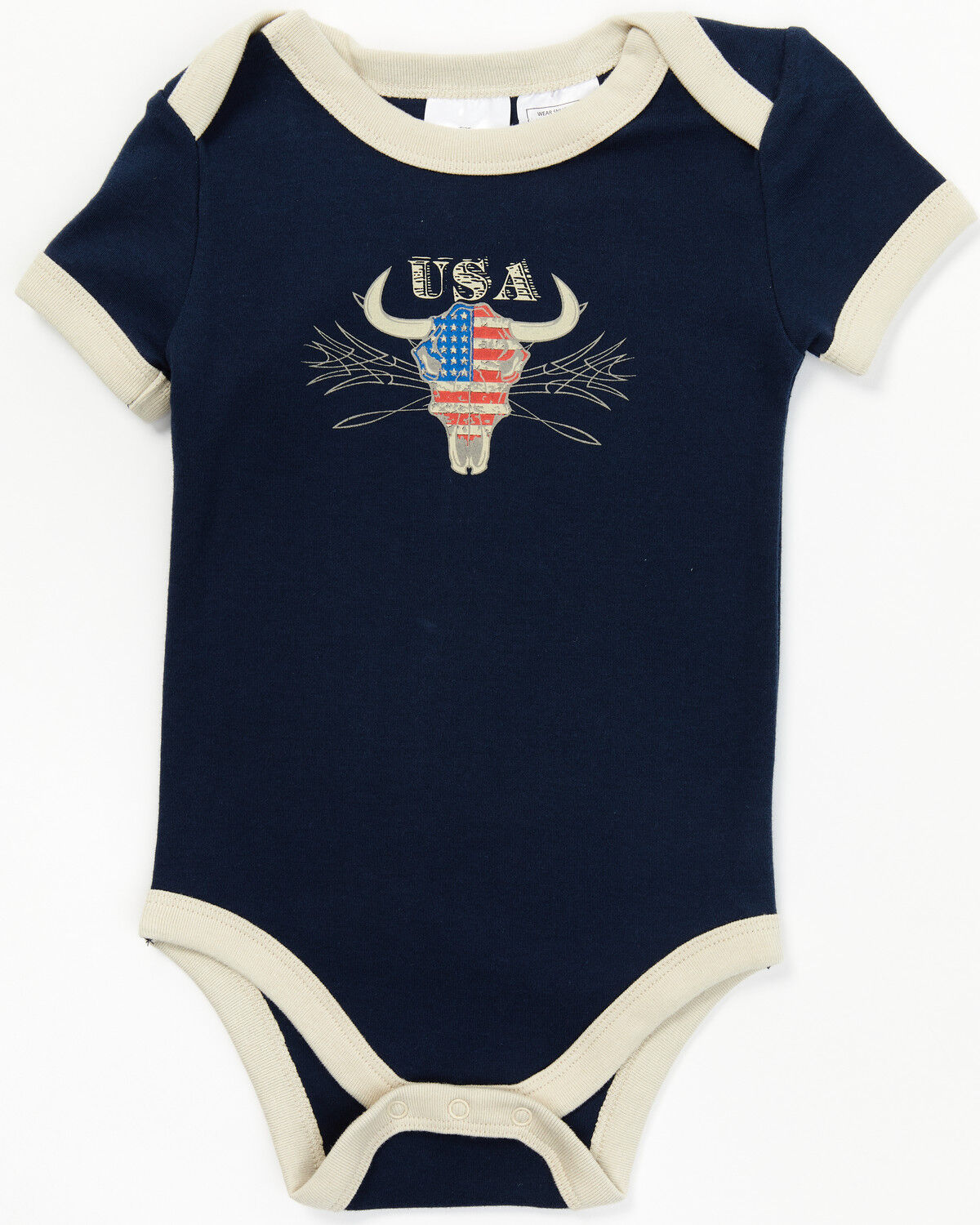 Image #3 - Boot Barn Infant Boys' Camo & USA Footed PJ Onesie Set - 2-piece, , hi-res