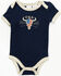 Image #3 - Boot Barn Infant Boys' Camo & USA Footed PJ Onesie Set - 2-piece, , hi-res
