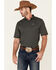 Cinch Men's ARENAFLEX Black Striped Polo Shirt , Black, hi-res