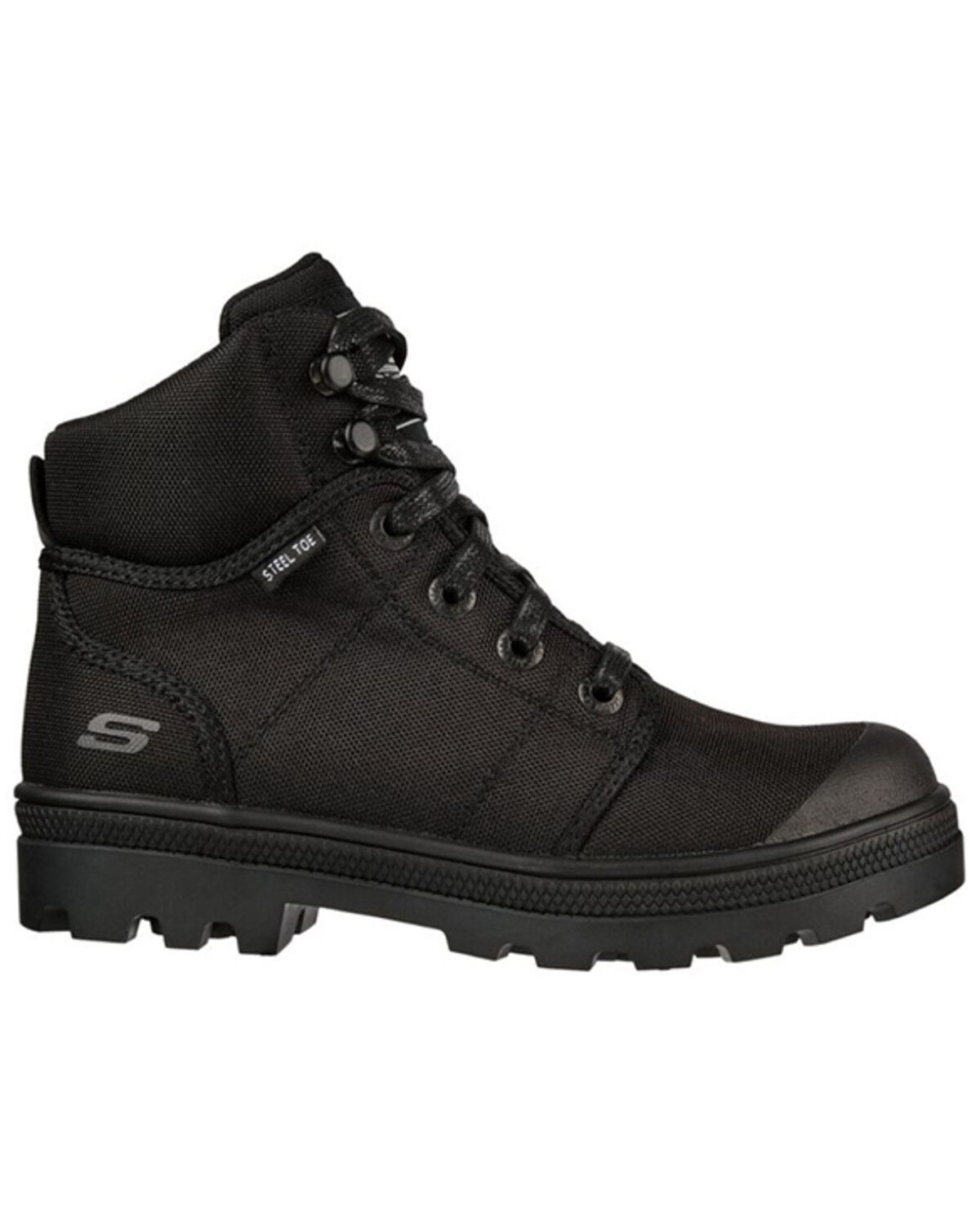 Image #2 - Skechers Women's Rotund Darragh Work Lace-Up Boot - Steel Toe, Black, hi-res