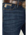 Image #2 - Cinch Men's Ian Dark Wash Slim Bootcut Performance Stretch Denim Jeans, Indigo, hi-res