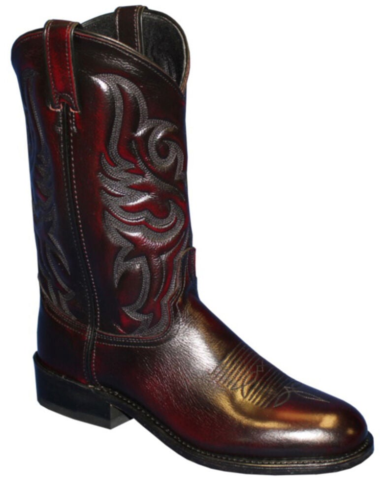 Abilene Men�s Black Cherry Western Boots Round Toe