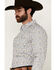 Image #2 - Cody James Men's Railroad Paisley Print Long Sleeve Snap Western Shirt, Cream, hi-res