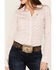Image #3 - Ariat Women's Kirby Stretch Star Print Button-Down Long Sleeve Western Shirt, White, hi-res