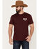 Pendleton Men's Rodeo Rider Short Sleeve Graphic T-Shirt, Maroon, hi-res