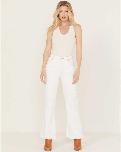 Rolla's Women's High Rise East Coast Ankle Flare Jeans , White, hi-res