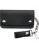 Image #1 - Western Express Men's Black Leather Biker Wallet , Black, hi-res