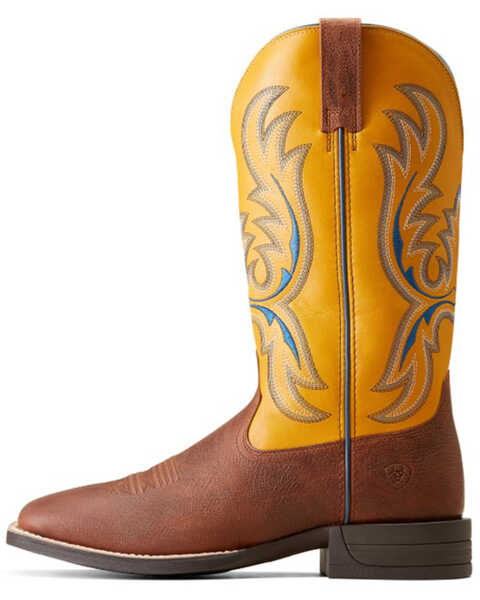 Image #2 - Ariat Men's Bullhead Performance Western Boots - Broad Square Toe , Brown, hi-res