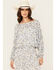 Image #2 - Wild Moss Women's Paisley Print Long Sleeve Top, Multi, hi-res
