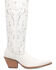 Image #2 - Dingo Women's Rhymin Tall Western Boots - Pointed Toe, White, hi-res