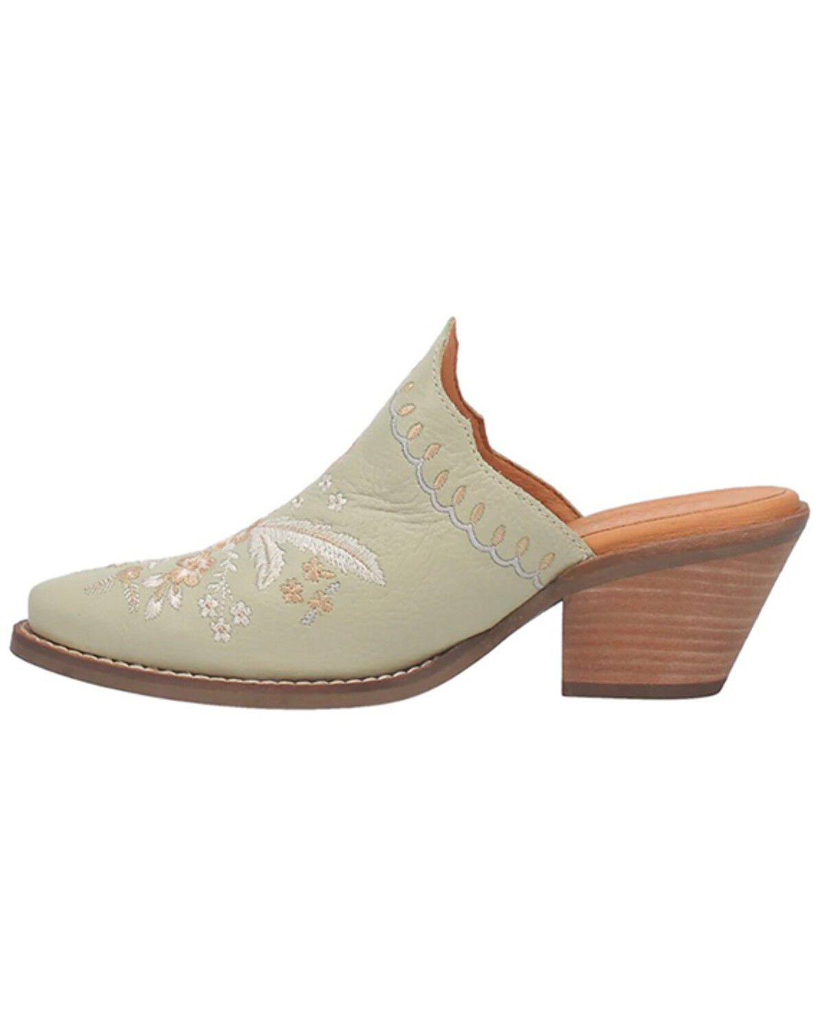 Image #3 - Laredo Women's Wildflower Mules - Snip Toe, Mint, hi-res