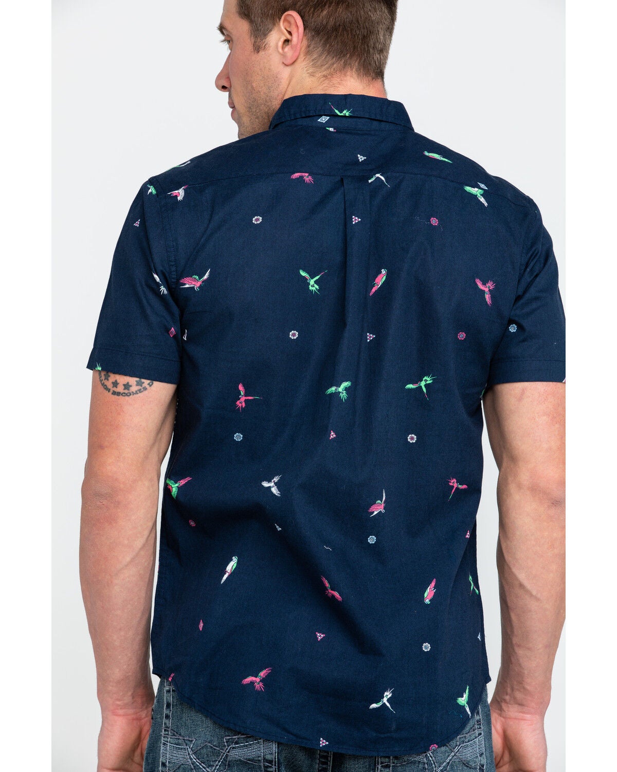levi's parrot shirt