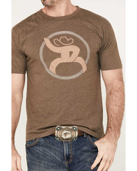 Image #3 - Hooey Men's Roughy 2.0 Graphic Short Sleeve T-Shirt, Brown, hi-res