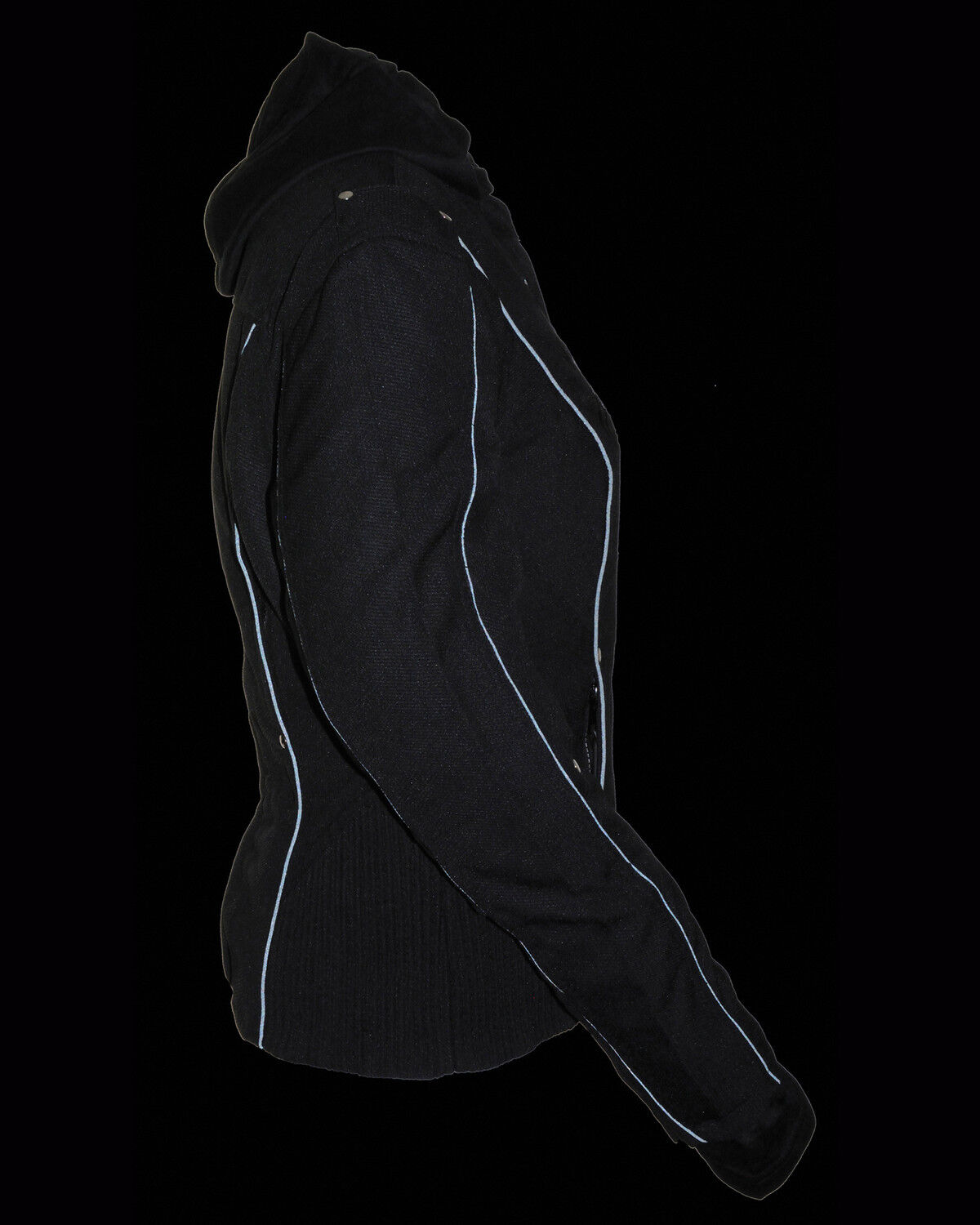 Image #7 - Milwaukee Leather Women's Reflective Tribal 3/4 Textile Jacket - 5X, Black, hi-res