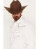 Image #2 - Rock 47 by Wrangler Men's Solid Long Sleeve Snap Western Shirt, White, hi-res
