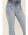 Image #2 - Rock & Roll Denim Women's Light Wash High Rise Yoke Trouser Flare Jeans, , hi-res
