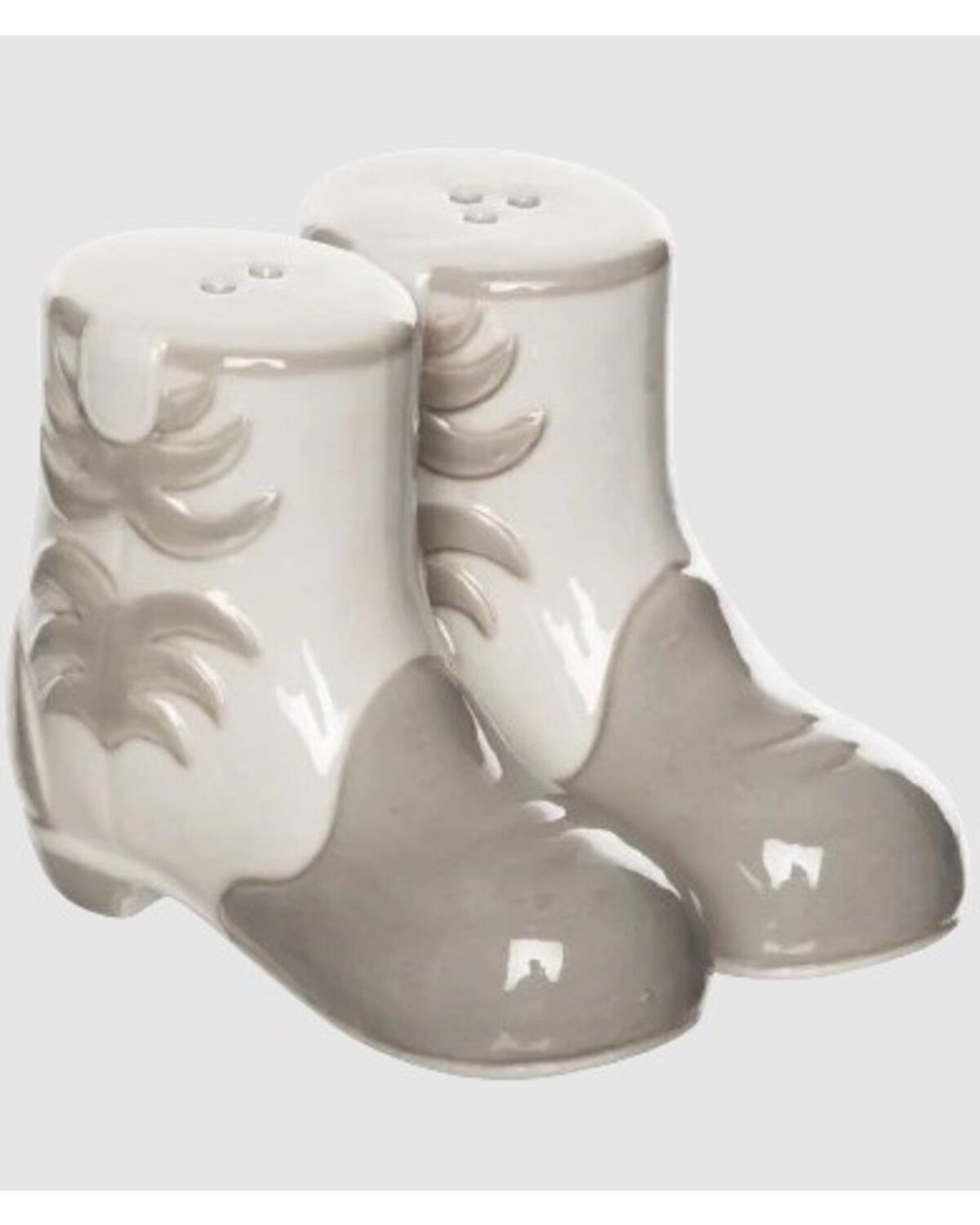 Image #1 - Totalee Gift Cowboy Boot Salt And Pepper Shaker Set - 2 Piece, Grey, hi-res