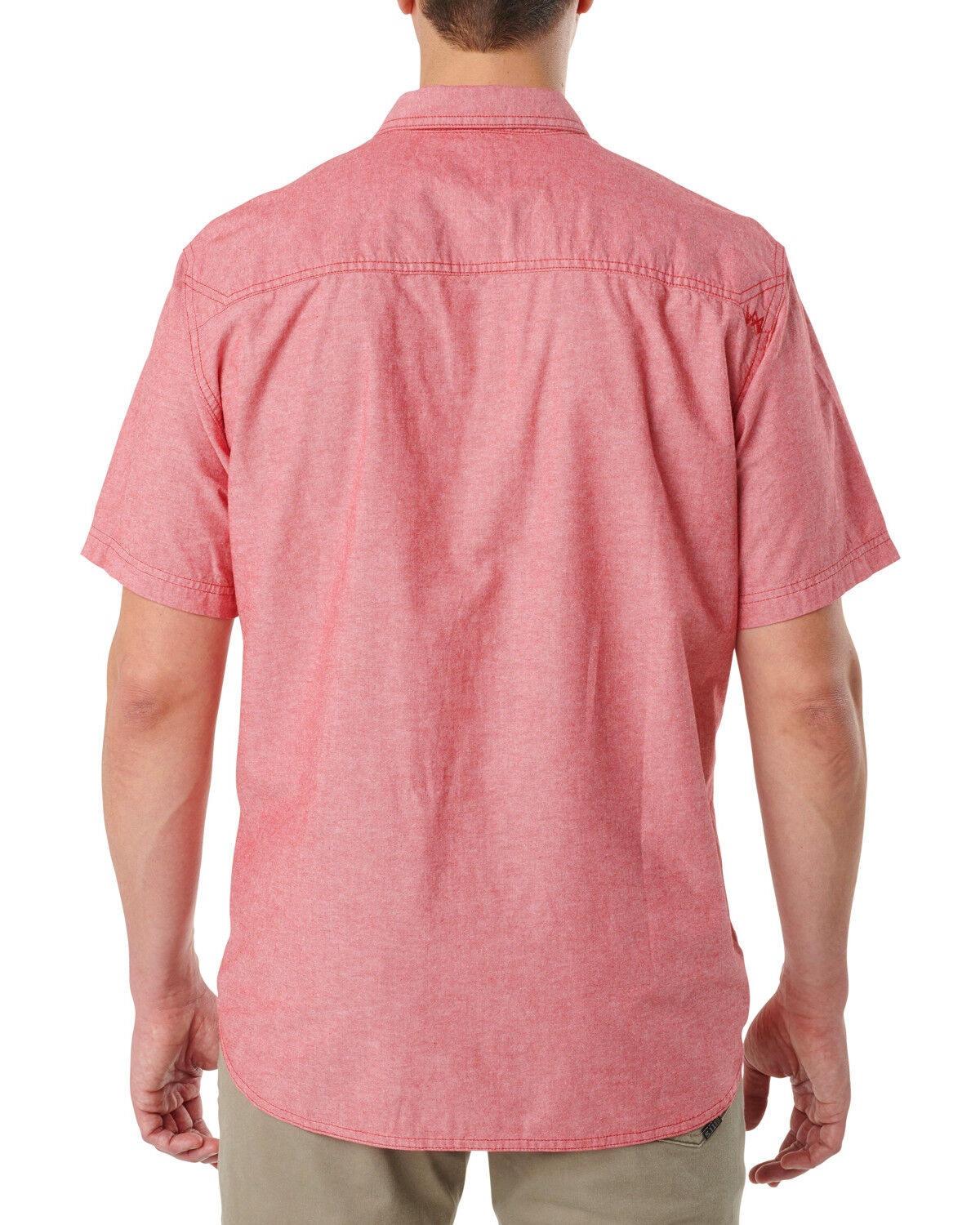 Image #3 - 5.11 Tactical Men's Ares Short Sleeve Button Down Work Shirt, Red, hi-res