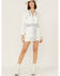 Image #4 - Driftwood Women's Embroidered Floral Shortall Romper , White, hi-res
