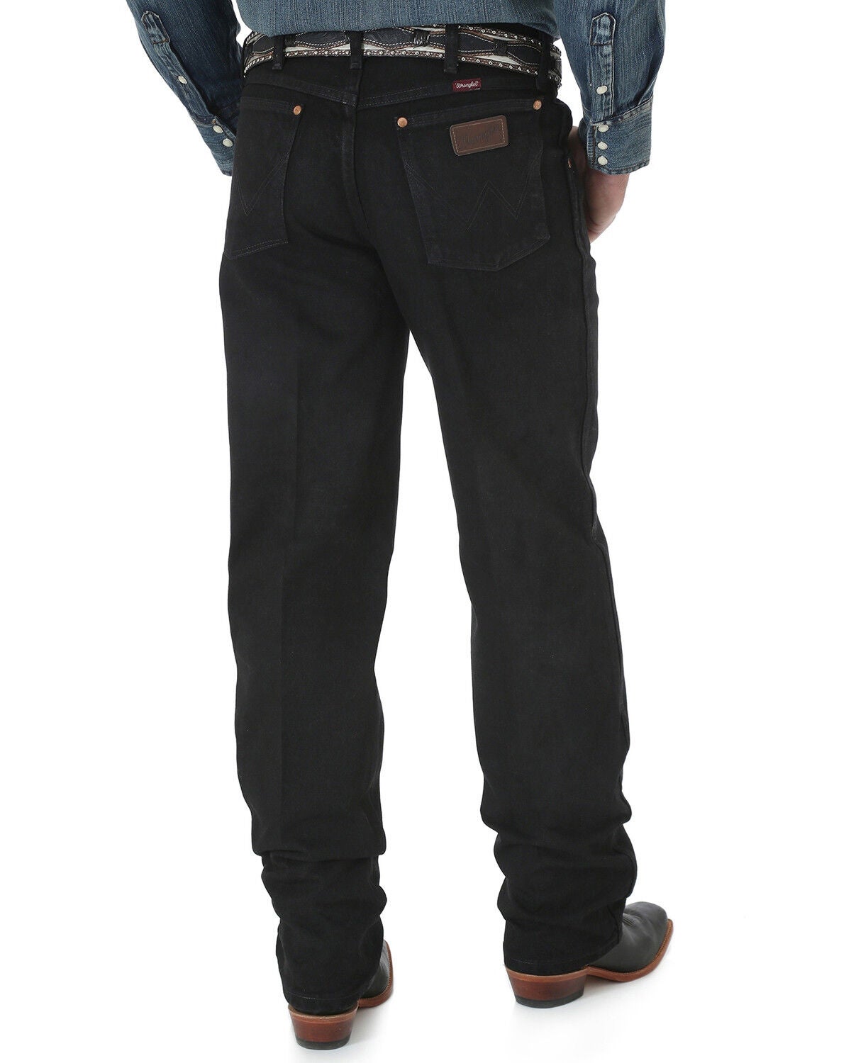 Image #1 - Wrangler Cowboy Cut Relaxed Fit Prewashed Jeans - Shadow Black, Shadow Black, hi-res