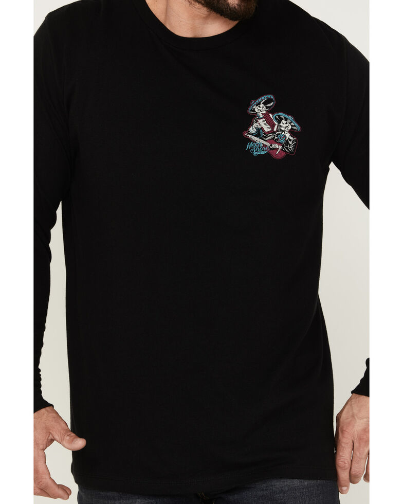 Moonshine Spirit Men's Famila Skulls Graphic T-Shirt , Black, hi-res