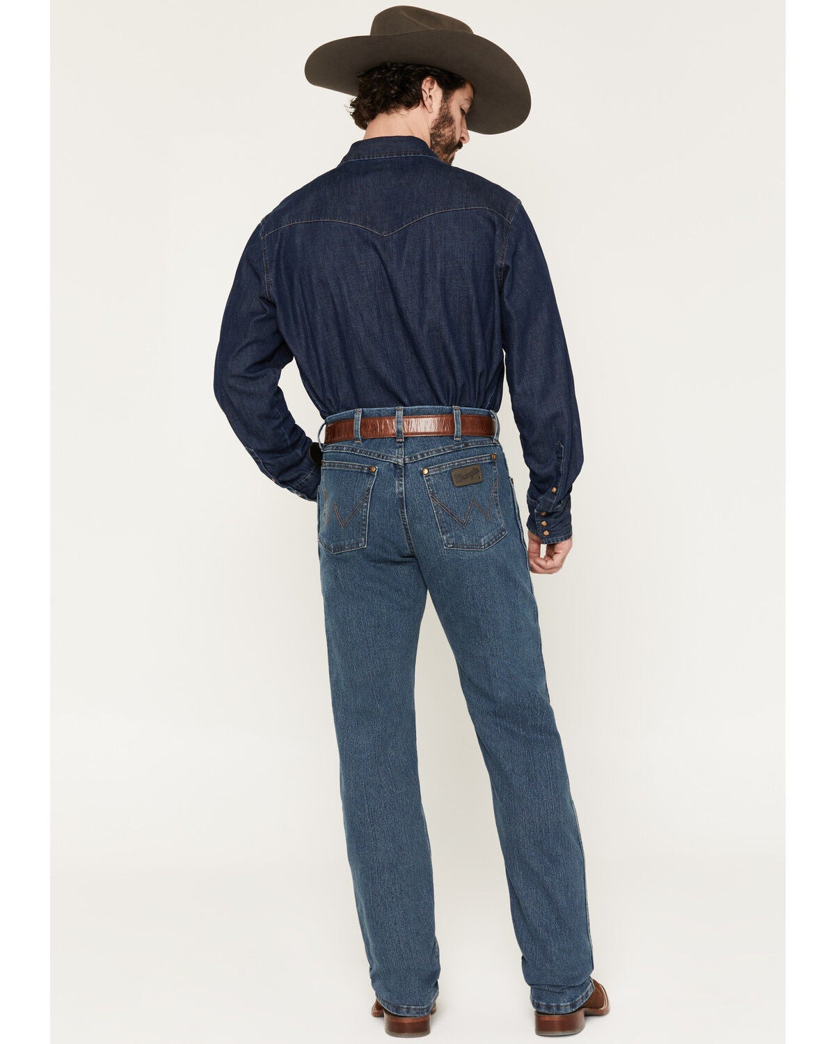 Image #3 - Wrangler Men's Premium Performance Cool Vantage Regular Fit Cowboy Cut Jeans, Indigo, hi-res