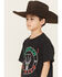 Image #2 - Cowboy Hardware Boys' Hecho En Mexico Short Sleeve Graphic T-Shirt, Black, hi-res