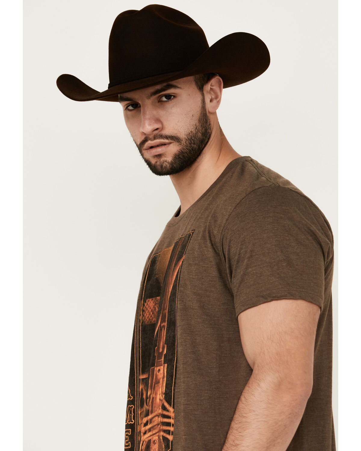 Image #2 - Cody James Men's Poster Skull Short Sleeve Graphic T-Shirt, Burgundy, hi-res