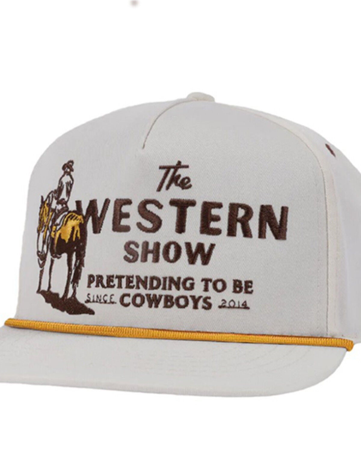 Sendero Provisions Western Show Ball Cap, White, hi-res