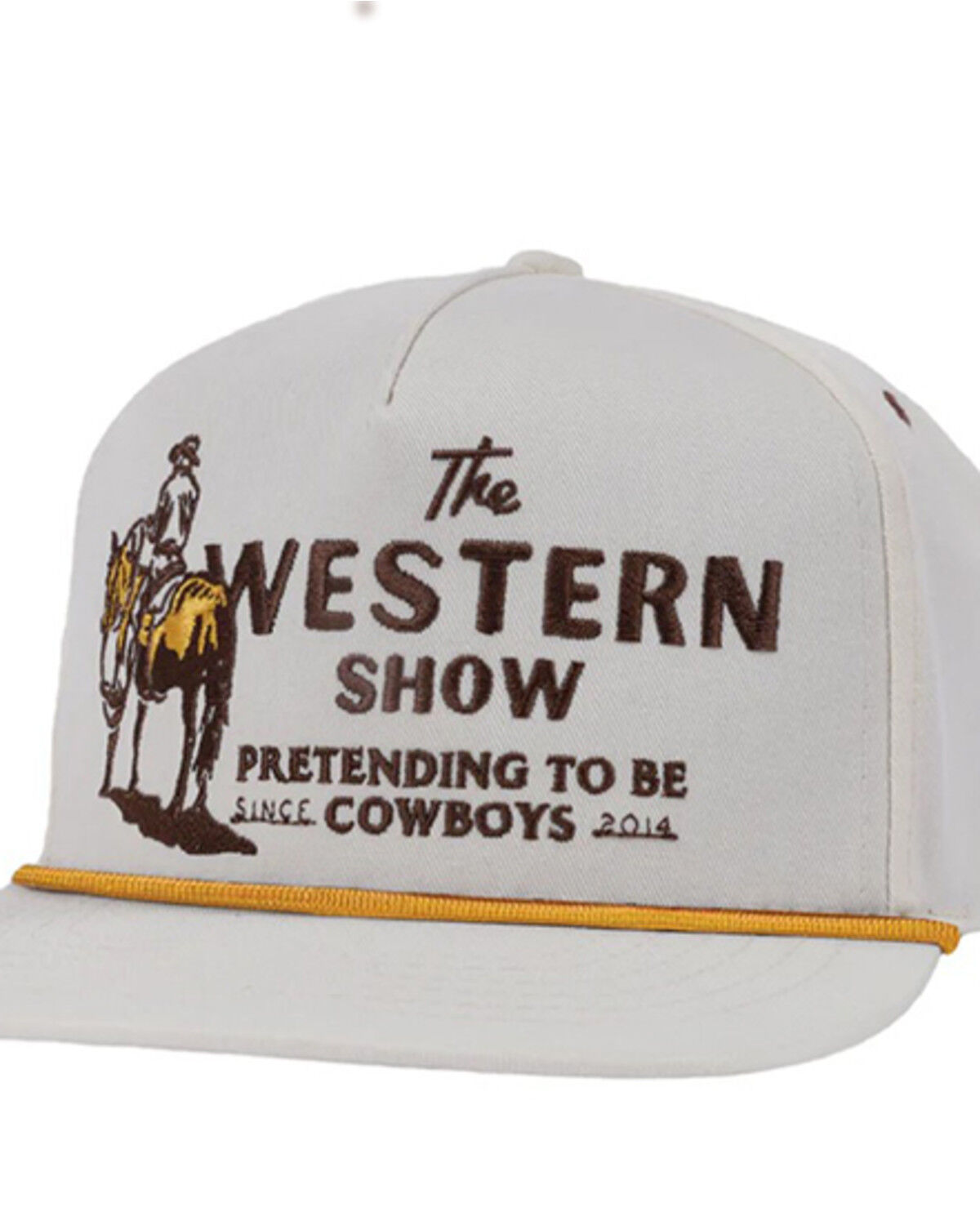 Image #1 - Sendero Provisions Western Show Ball Cap, White, hi-res
