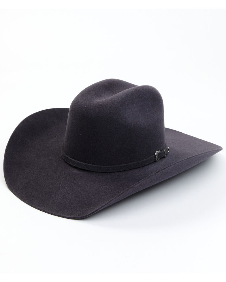Justin Men's 6X Granite Kermit Western Felt Hat , Slate, hi-res