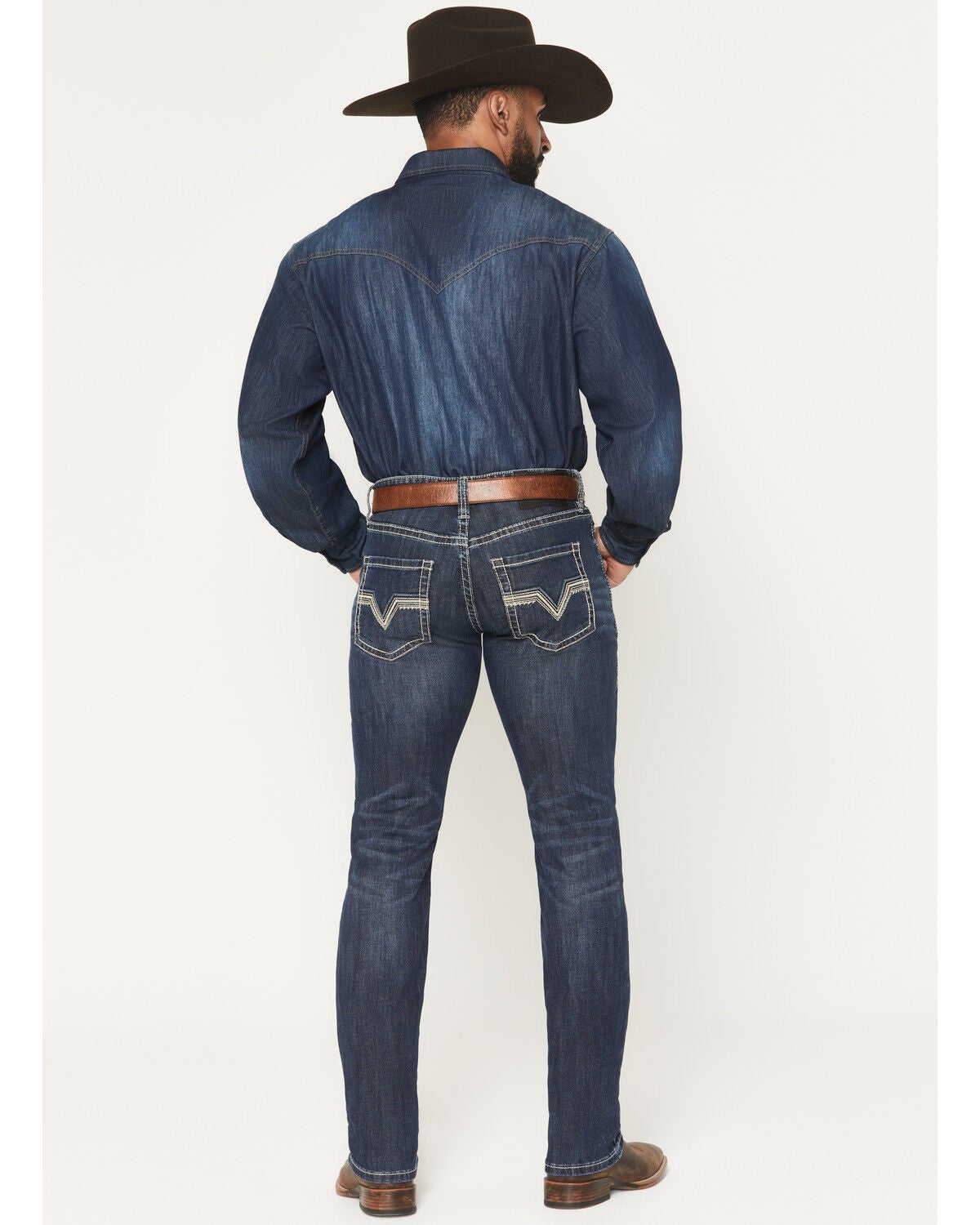 Image #3 - Rock & Roll Denim Men's Dark Wash Skinny Reflex Denim Jeans, Dark Wash, hi-res