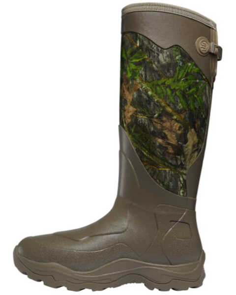 Image #2 - LaCrosse Men's 17" Alpha Agility Snake Boots - Round Toe , Moss Green, hi-res