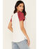 Image #4 - Blended Women's Make America Cowboy Again Short Sleeve Graphic Baseball Tee, White, hi-res